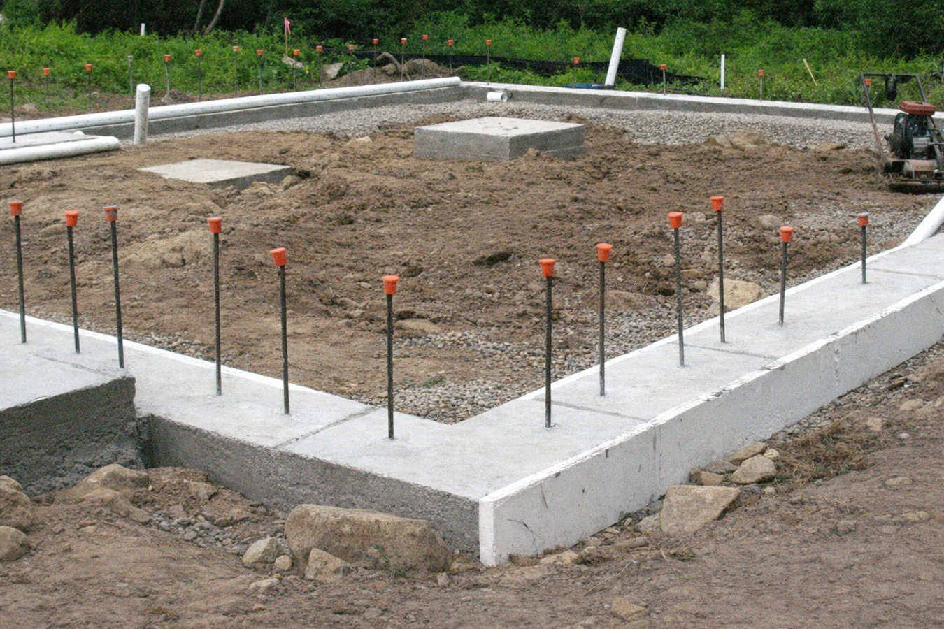 Concrete footings in Laredo, TX