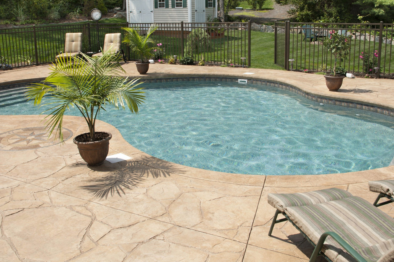 Concrete pool decks in Laredo, TX
