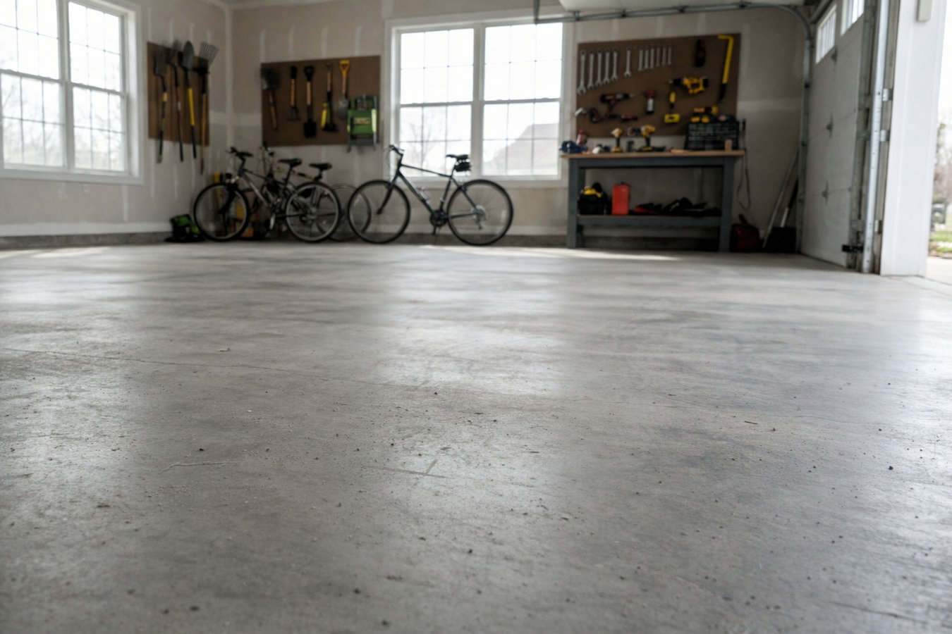 Garage floor concrete in Laredo, TX
